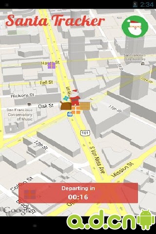 安卓精品游戏《Google追踪圣诞老人 Google Santa Tracker》