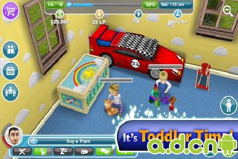 安卓圣诞主题精品游戏《模拟人生:自由行动 圣诞节版 The Sims FreePlay》
