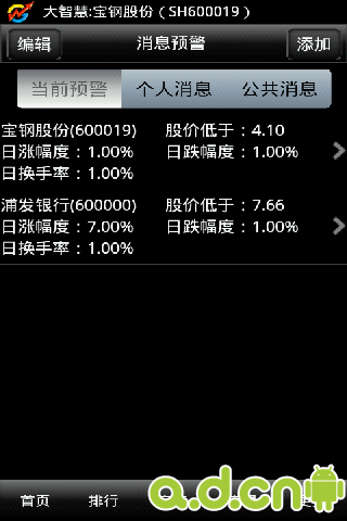 大智慧手机炒股证券股票软件 v6.01__安卓And