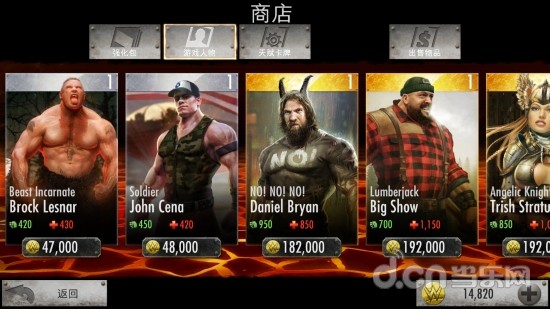 wwe不朽战神野兽人物简介